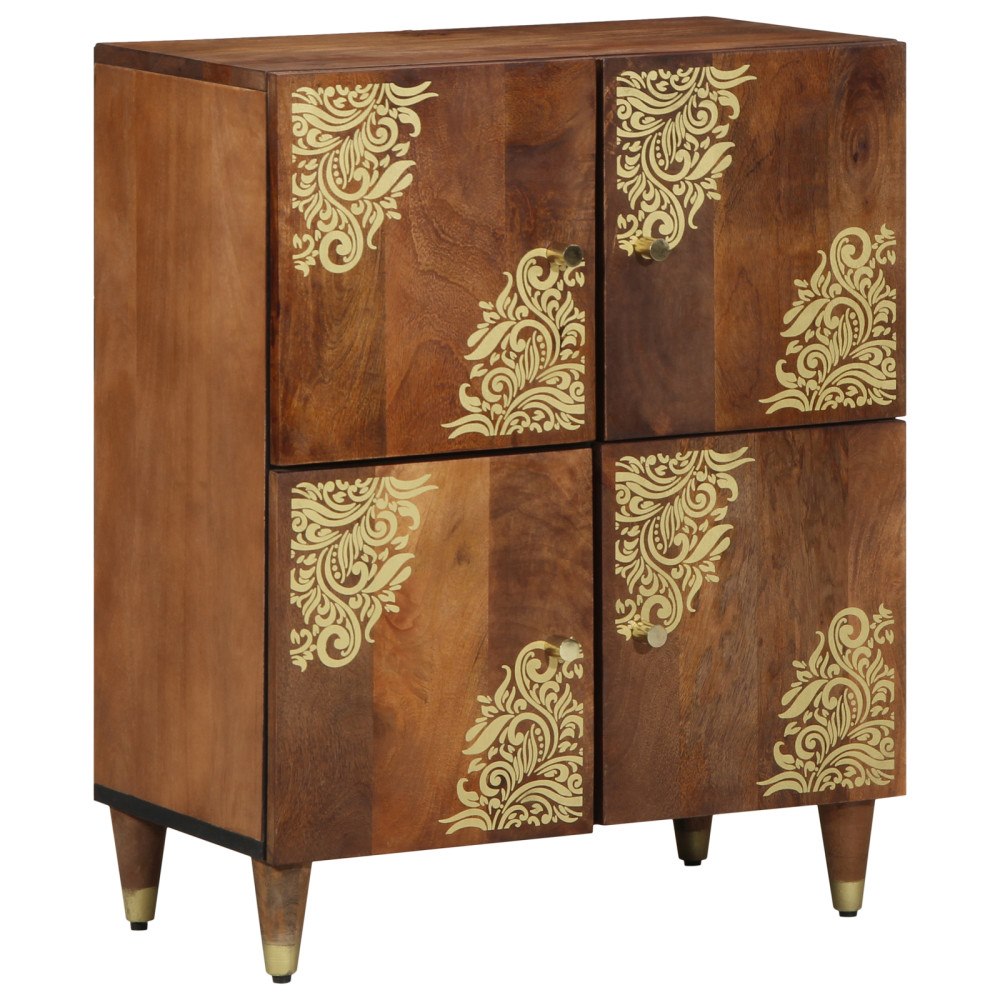 vidaXL Sideboard Honungsgul Massivt akaciaträ 60 x 33 x 75 cm Sideboard