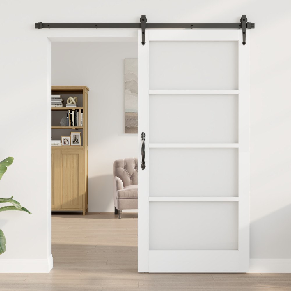 vidaXL Inomhusdörr med glas "ORKDAL" Vit 93x202x4 cm