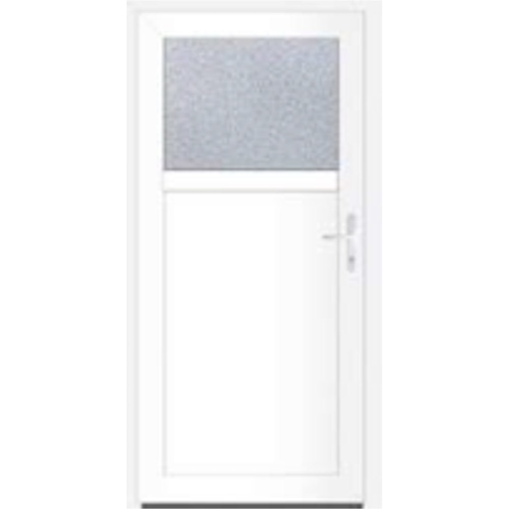 vidaXL Hemdörrar vit/vit 1.2mm stålförstärkning