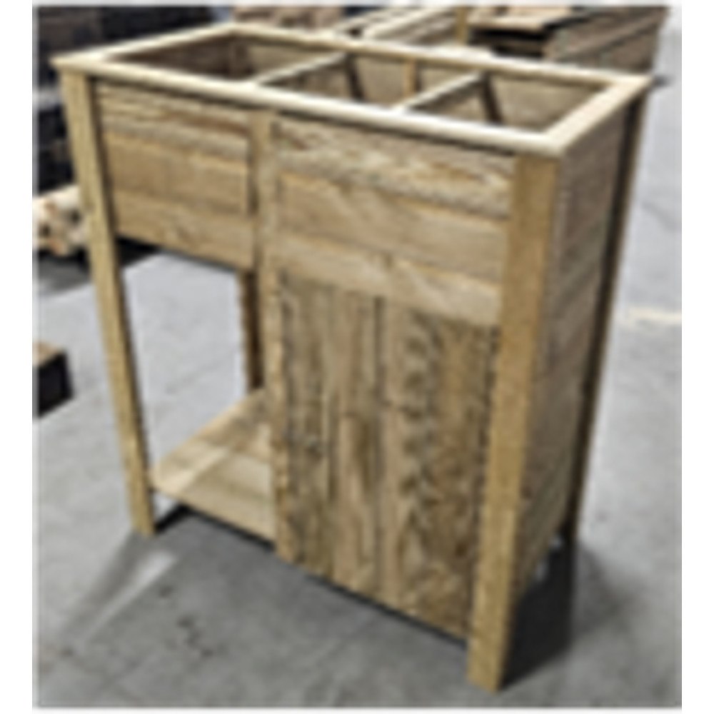 vidaXL Växtställ 85x46x94 cm Massivt Furu