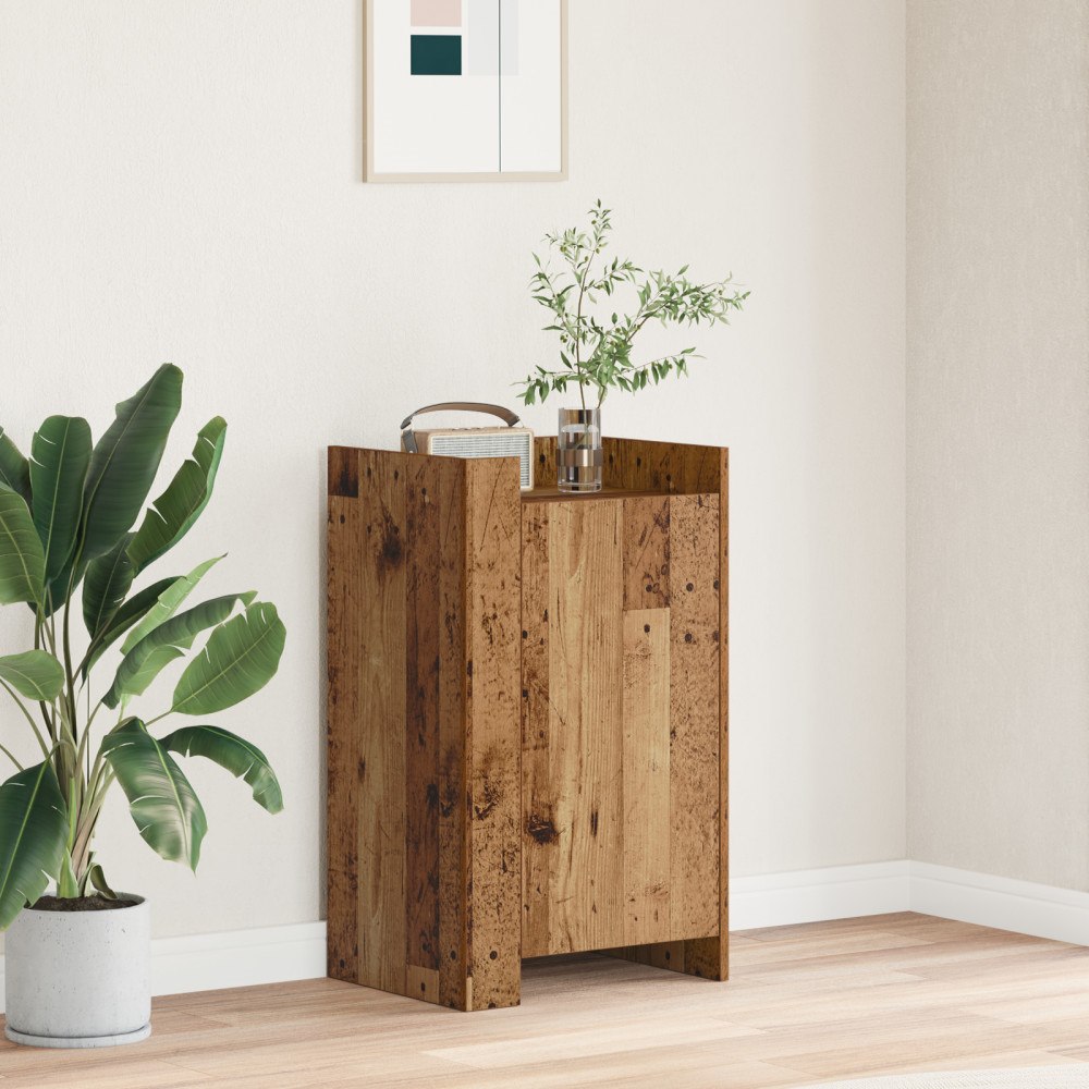 vidaXL Sidobord Gamla trä 45x35x75 cm Konstruerat trä