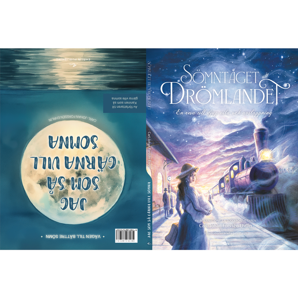 Carl-Johan Forssén Ehrlin Sömntåget till drömlandet / Jag som så gärna vill somna (bok, danskt band)