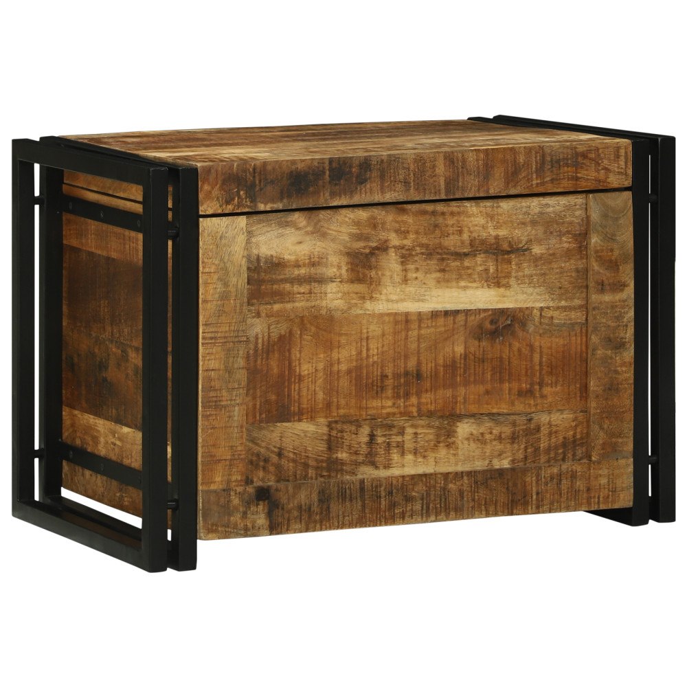 vidaXL Förvaringslåda 60x40x41 cm Solid Grovt Mangoträ