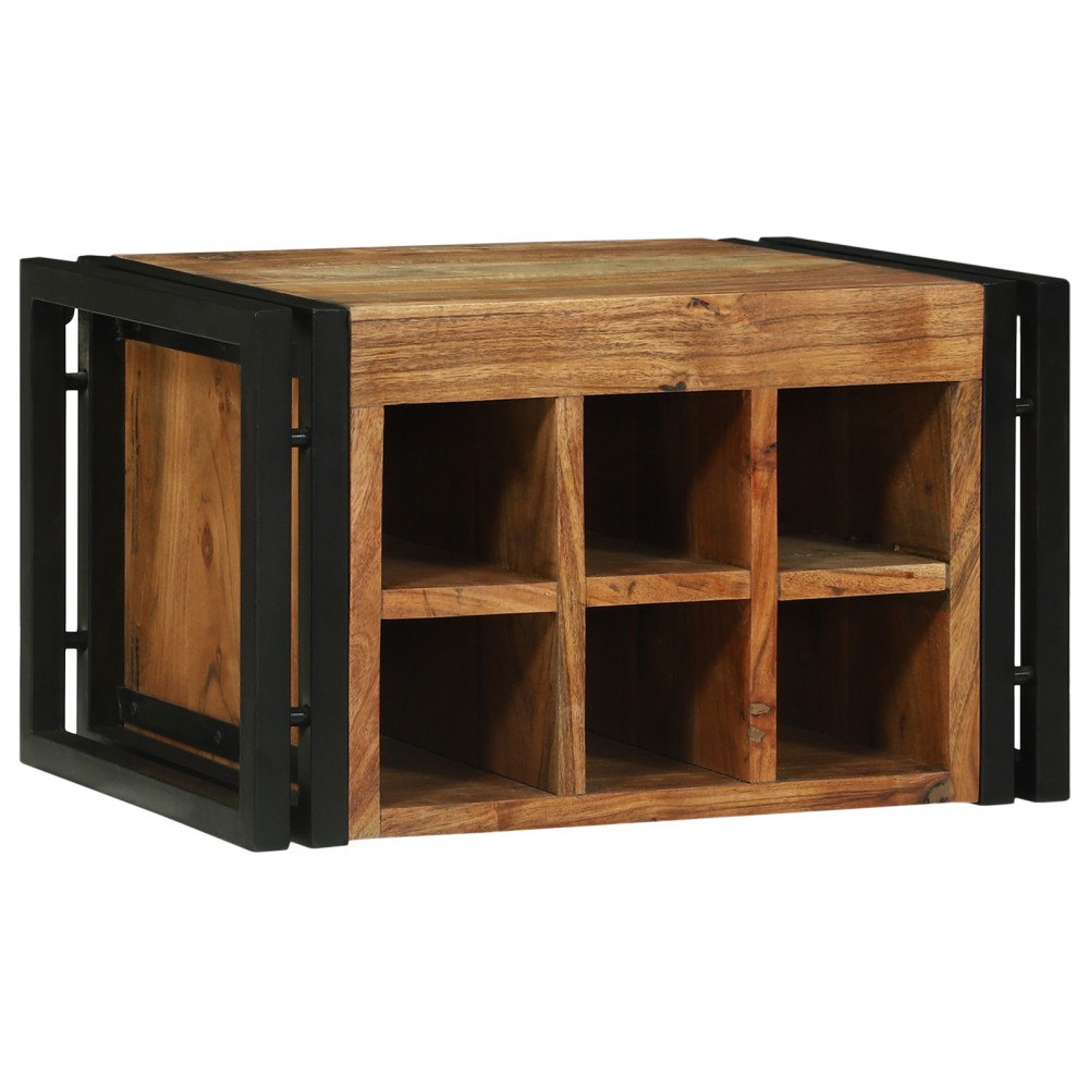 vidaXL Vinrack 46x35x27,5 cm Massivt Akaciaträ