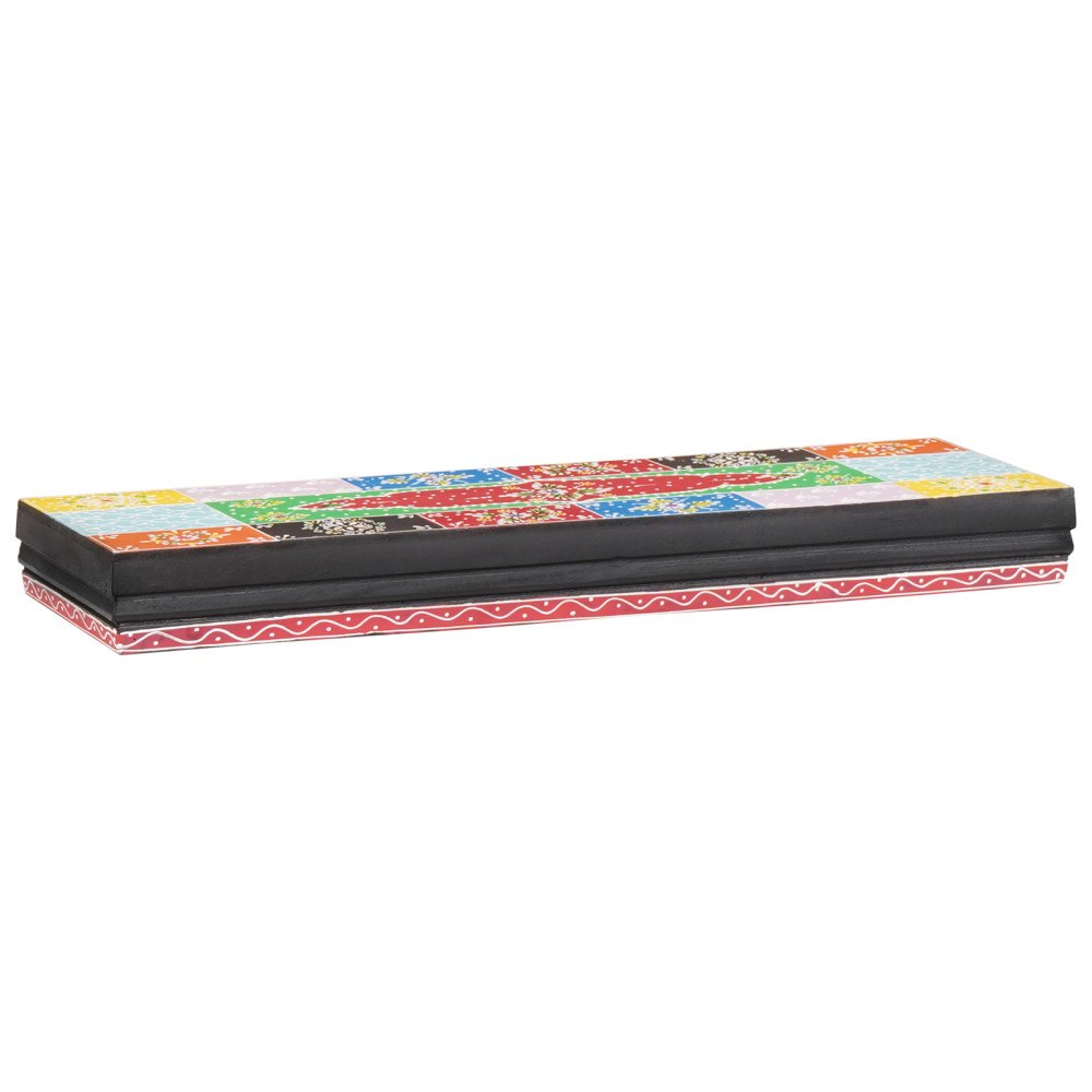 vidaXL Vägghyllor 2 st 60x20x6 cm Massivt trä Mango