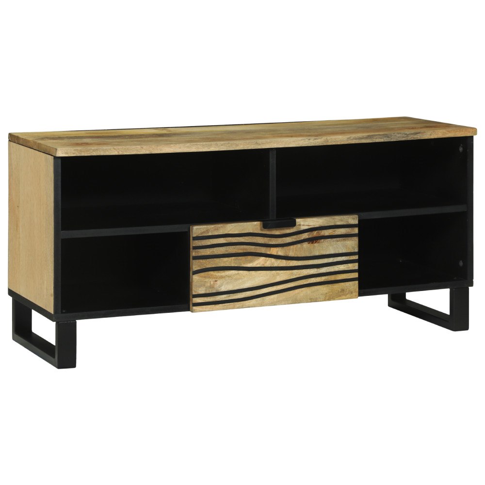 vidaXL TV Skåp 100x33.5x46 cm Massivt Trä Mangoträ