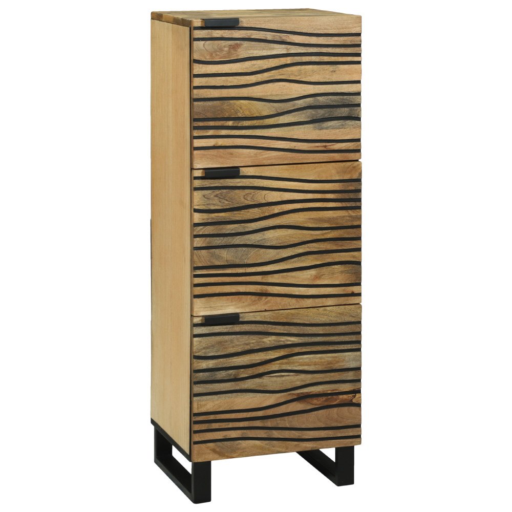 vidaXL Högskåp 40x33.5x110 cm Massivt Trä Mango