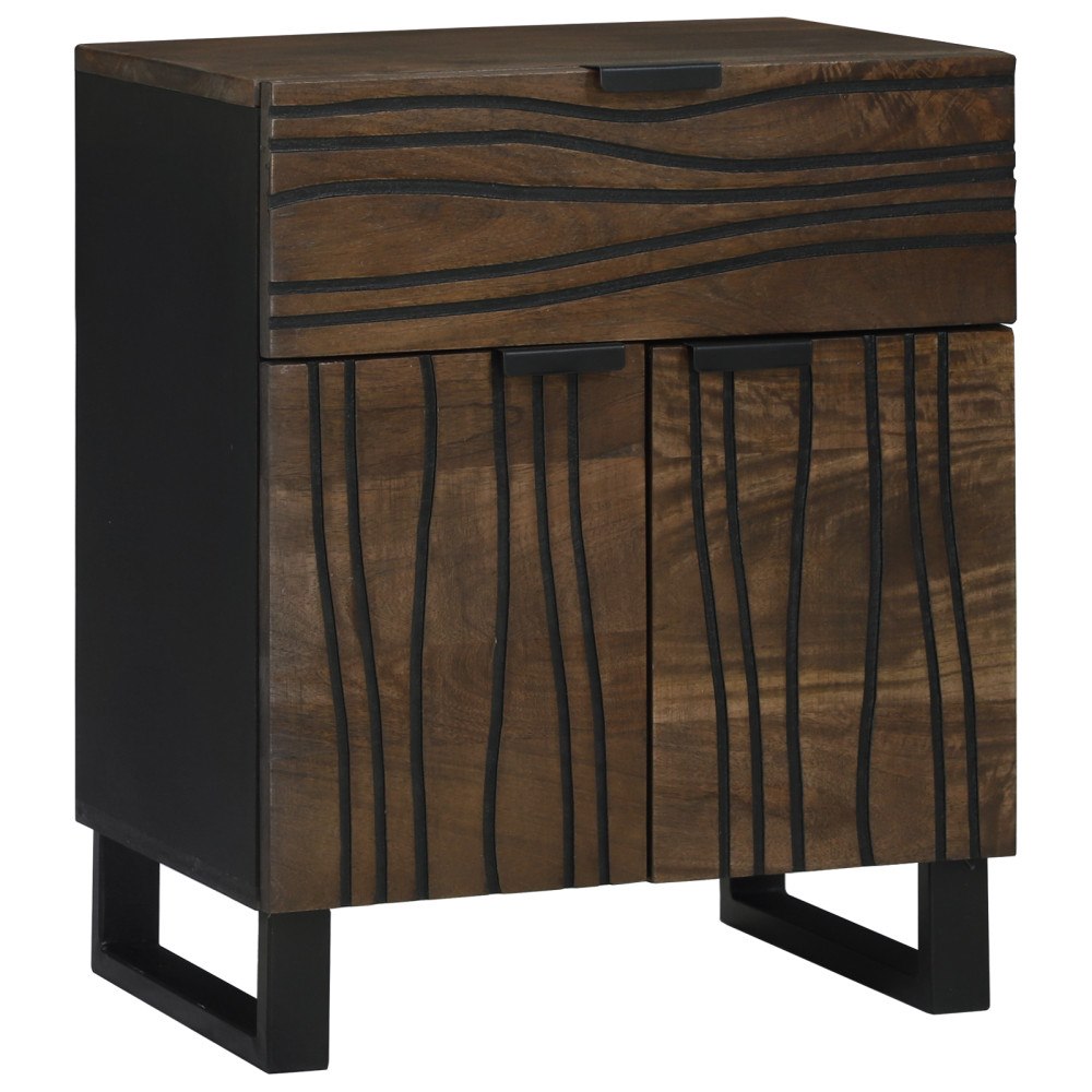 vidaXL Sängbord 50x33x60 cm i massivt trä
