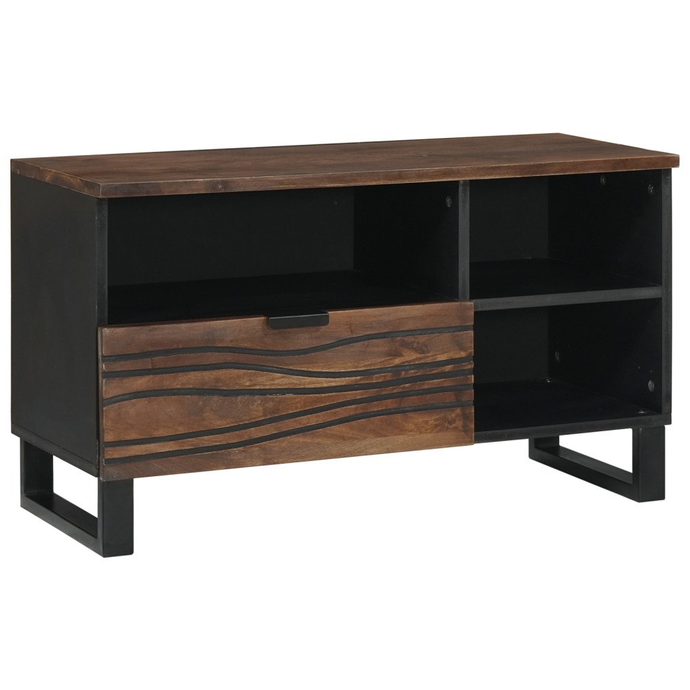 vidaXL TV Skåp 80x33.5x46 cm Massivt Trä Mangou & Ingenjörat Trä