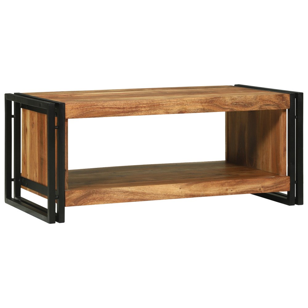 vidaXL Kaffe Bord 90x50x38 cm Massivt Trä Akacia