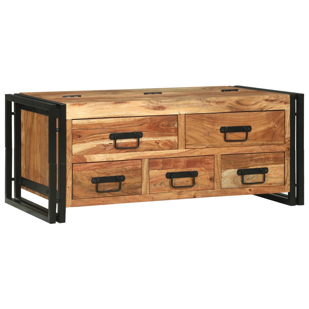 vidaXL Kaffe Bord 90x50x38 cm Massivt Akaciaträ