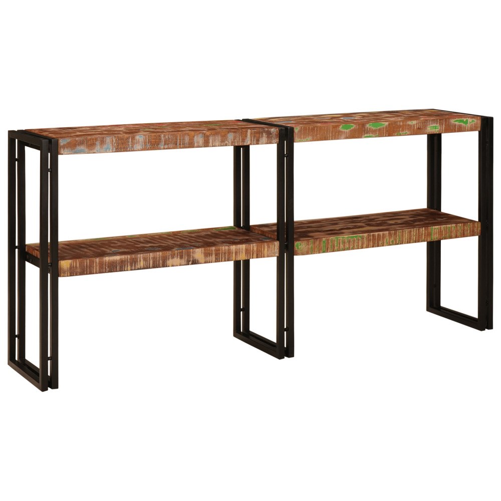 vidaXL Konsolbord 160x33x75 cm Massivt återvunnet trä