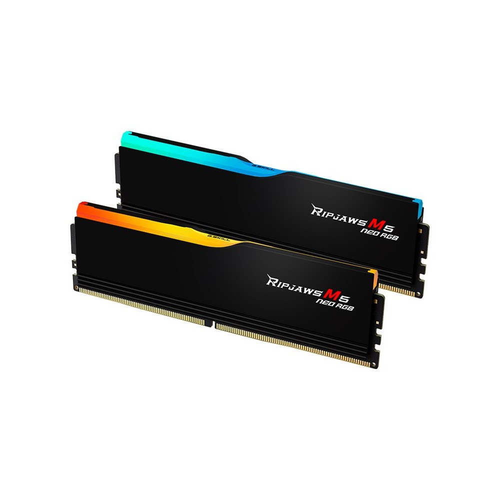 G.Skill G.Skill Ripjaws M5 Neo RGB F5-6000J3648D16GX2-RM5NRK - DDR5 - sats - 32 GB: 2 x 16 GB - DIMM 288-pin - 1500 MHz / PC5-24...
