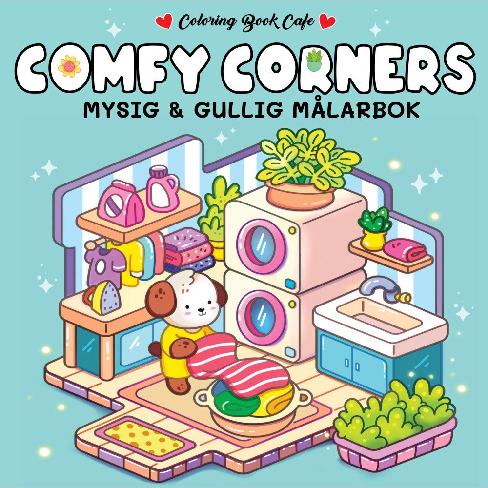 Legind A/S Comfy Corners : Mysig och gullig Cozy Coloring målarbok från Coloring Book Cafe (häftad)
