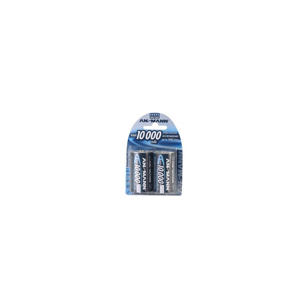 Ansmann ANSMANN batteri - 2 x D - NiMH