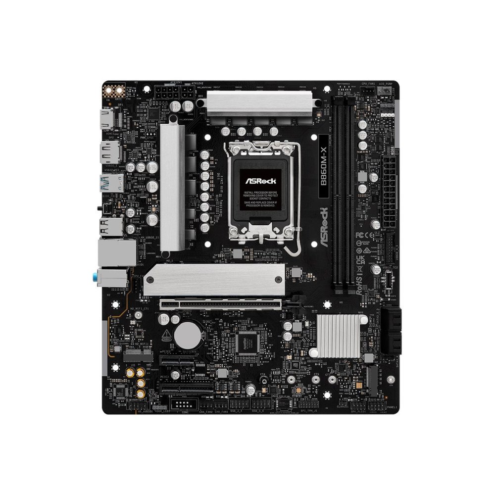 ASRock ASRock B860M-X - moderkort - micro ATX - LGA1851-uttag - B860