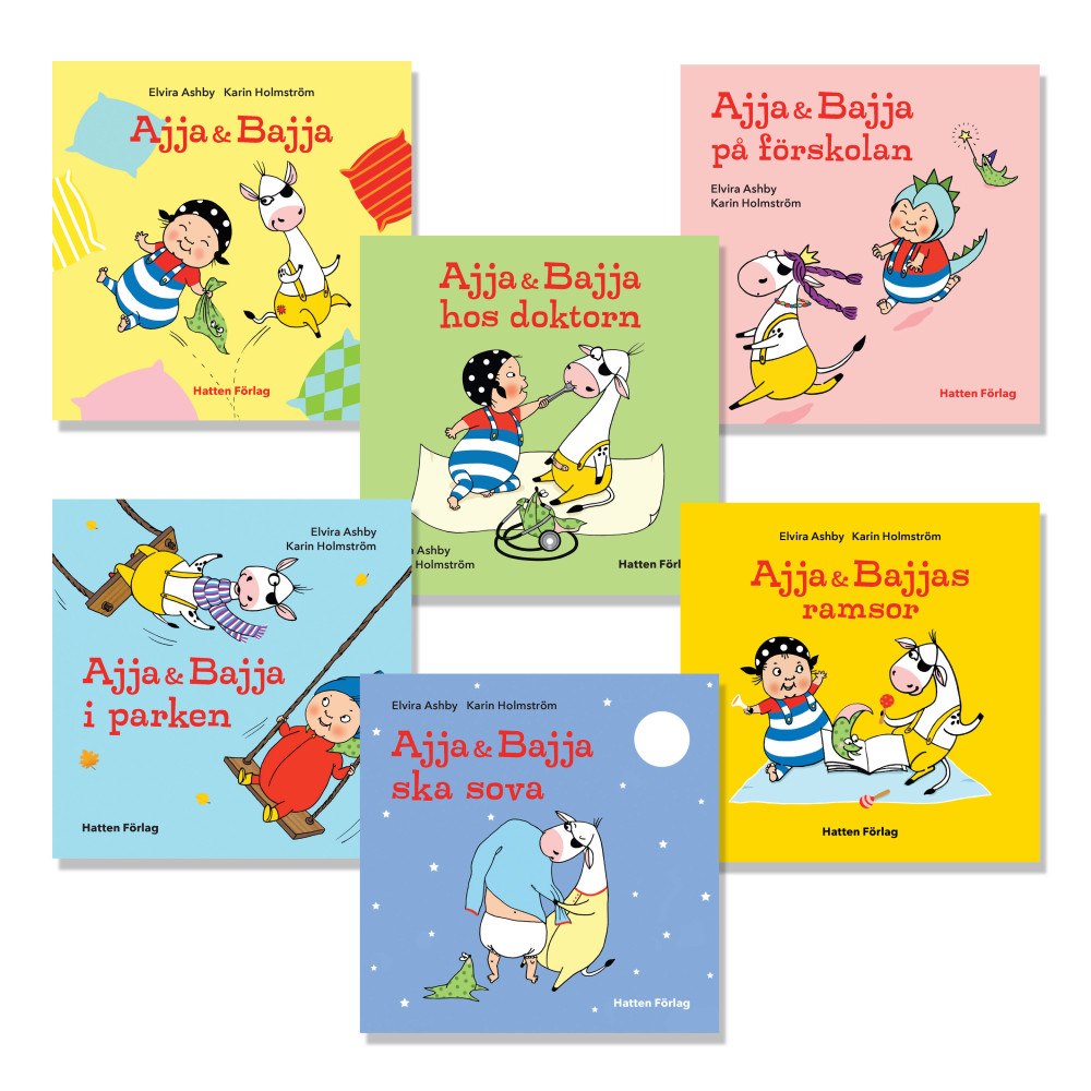 Hatten Förlag Ajja & Bajja - Språkstimulerande bokpaket (bok, kartonnage)