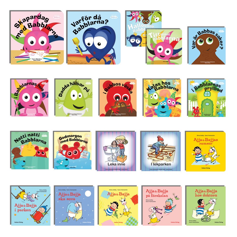 Hatten Förlag Språkstimulerande bokpaket 0-4 år (bok, kartonnage)
