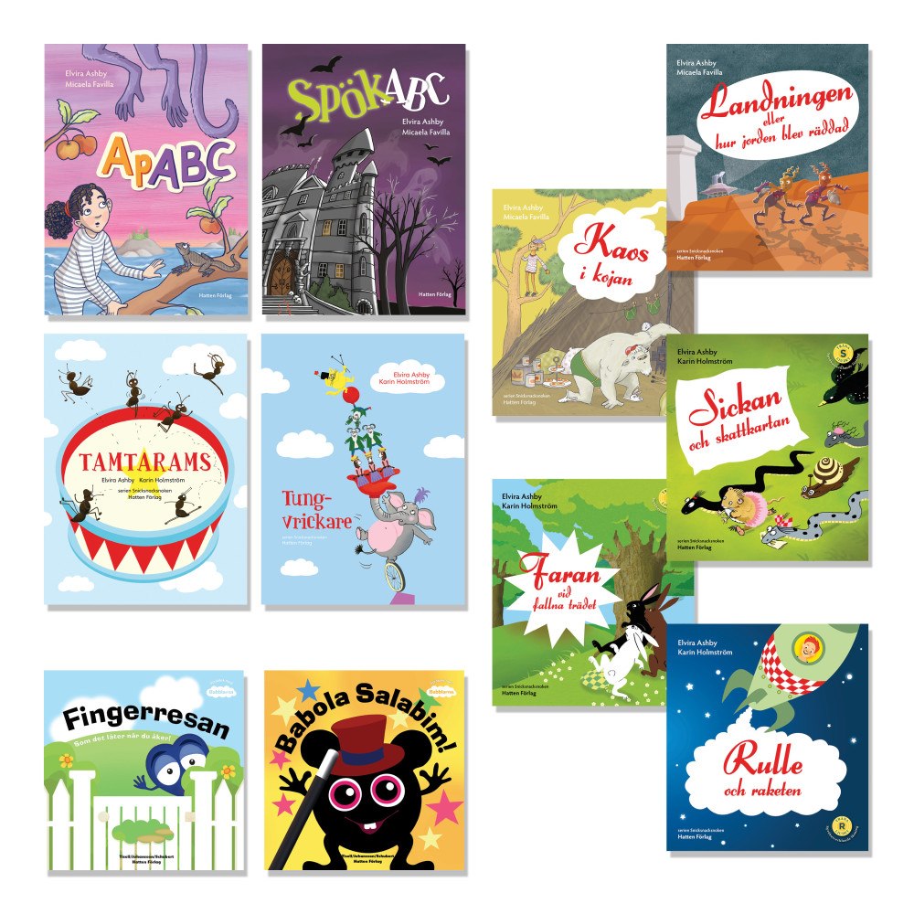 Hatten Förlag Språkstimulerande bokpaket 3-8 år (bok, kartonnage)