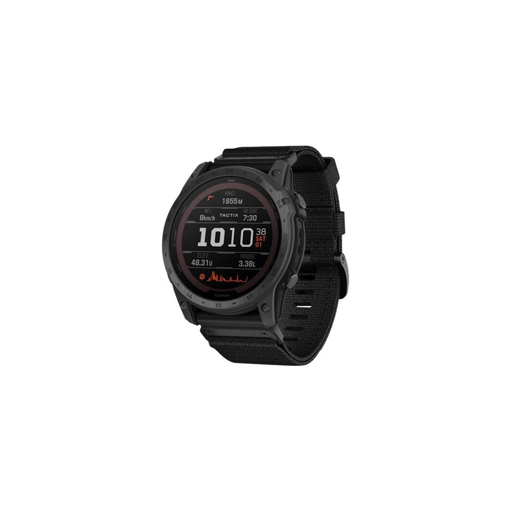 Garmin Garmin Tactix 7 Pro Ballistics Edition - svart DLC - sportklocka med band - svart - 32 GB