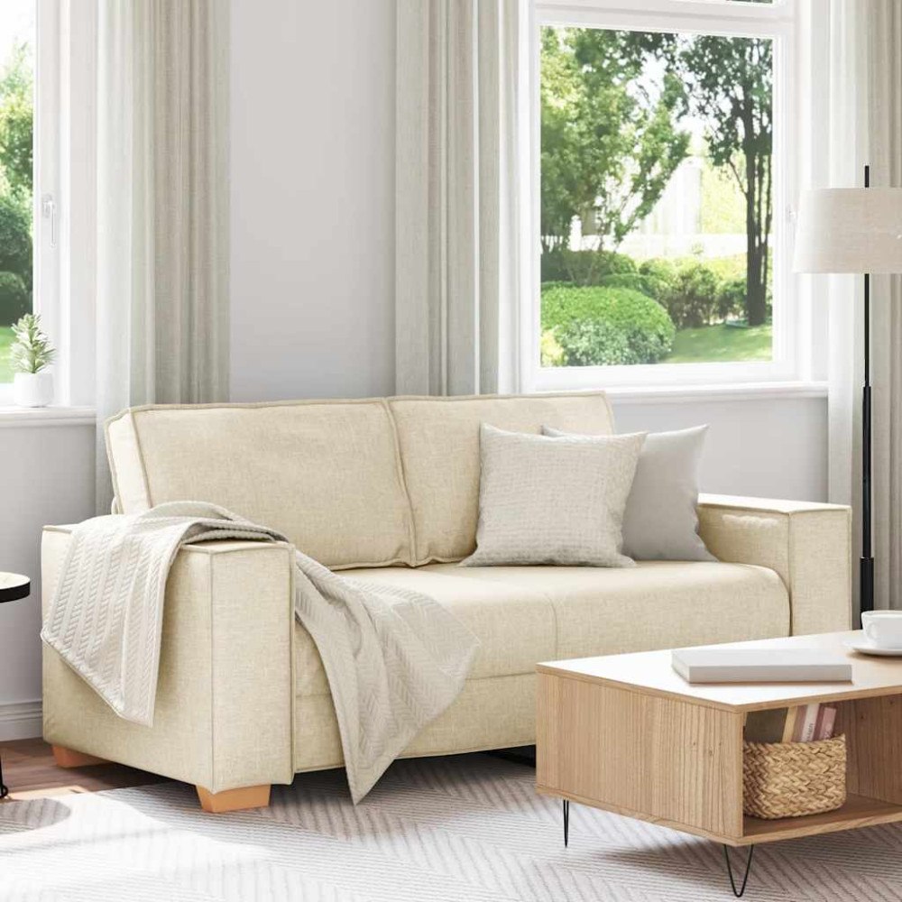 vidaXL 2-sitssoffa linne 140 cm