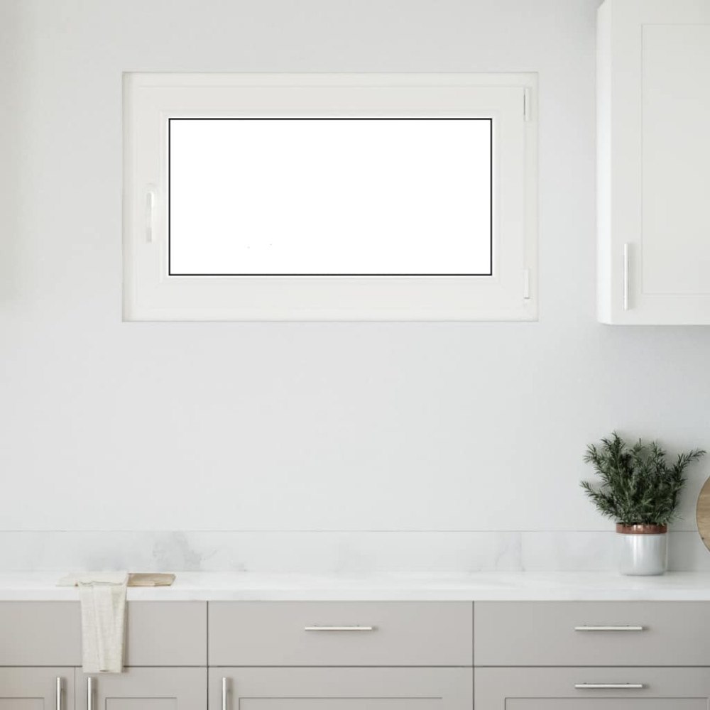 vidaXL Källarfönster "RISOR" 100x60 cm Tilt- och vridfönster DIN höger vit