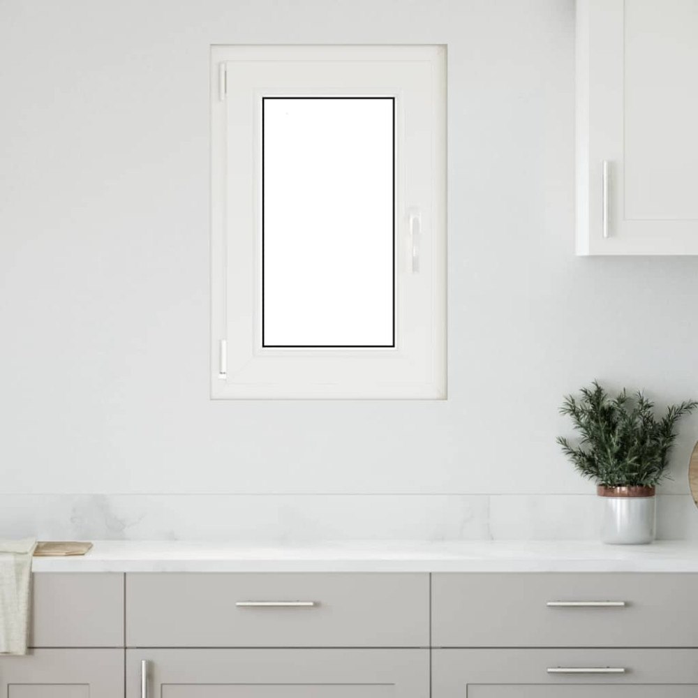 vidaXL Källarfönster "RISOR" 50x75 cm Tilt- och vridfönster DIN vänster vit