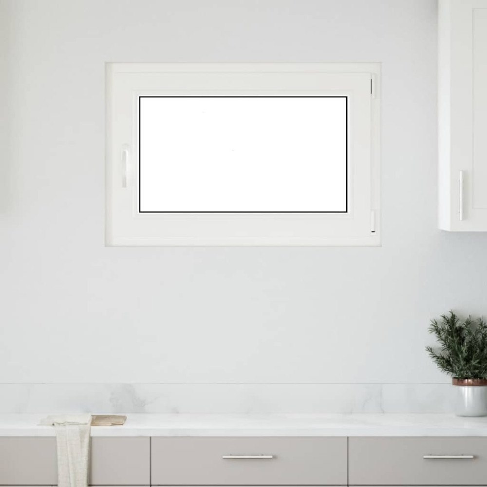 vidaXL Källarfönster "RISOR" 90x50 cm Tilt- och vridfönster DIN höger vit