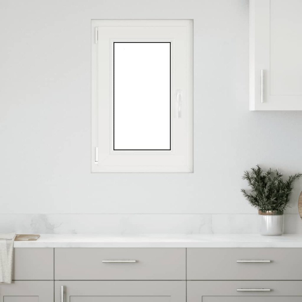 vidaXL Källarfönster "RISOR" 50x75 cm Tilt- och vridfönster DIN vänster antracit