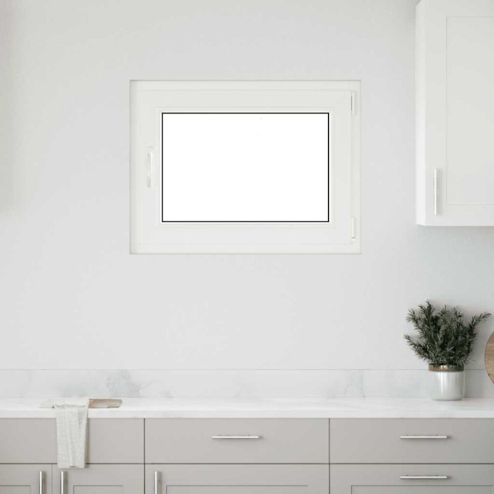 vidaXL Källarfönster "RISOR" 80x70 cm Tilt- och vridfönster DIN höger antracit