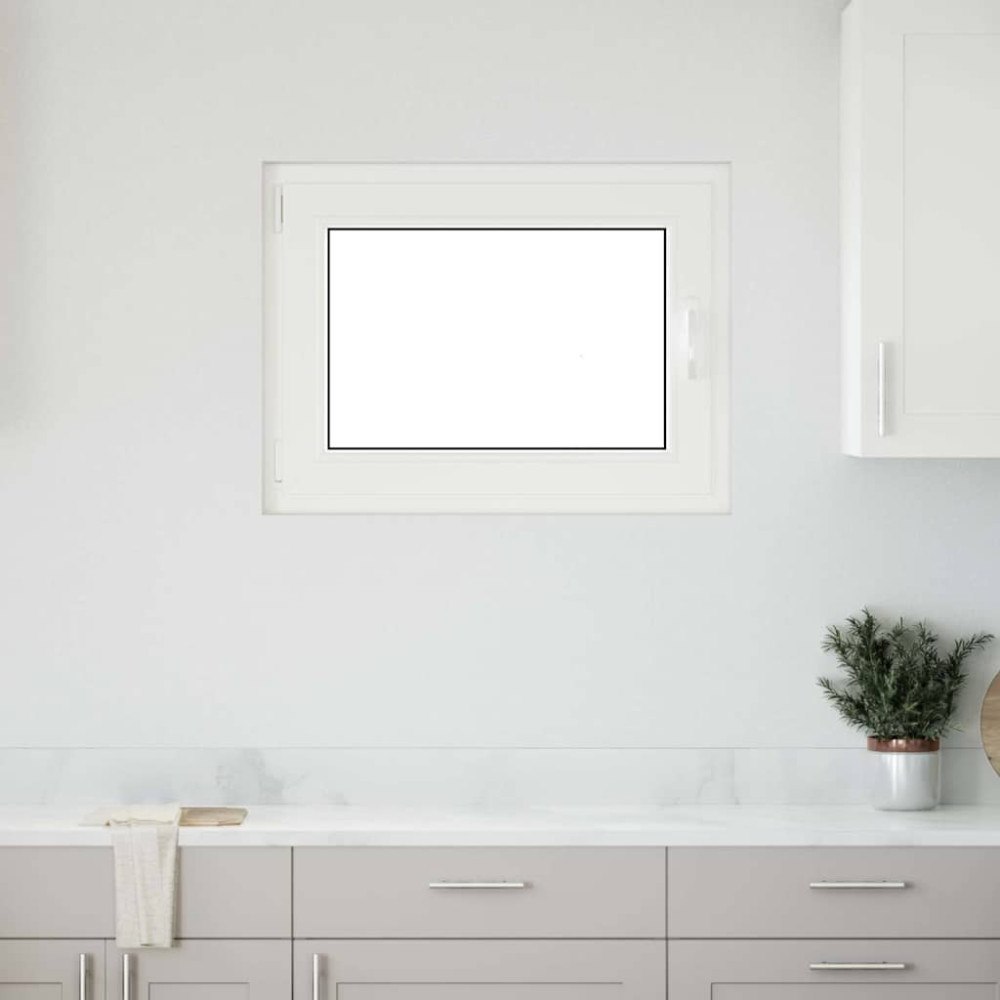 vidaXL Källarfönster "RISOR" 80x70 cm Tilt- och vridfönster DIN vänster antracit