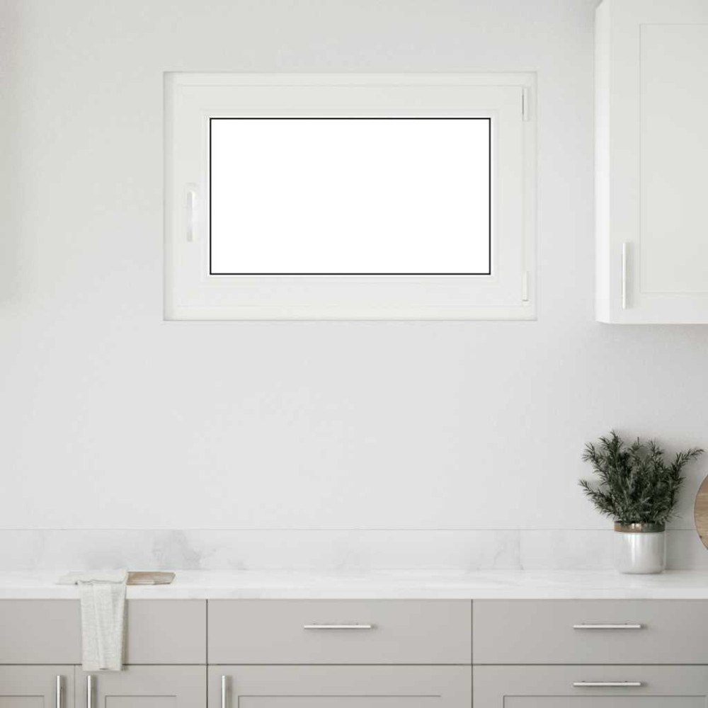 vidaXL Källarfönster "RISOR" 90x70 cm Tilt- och vridfönster DIN höger antracit