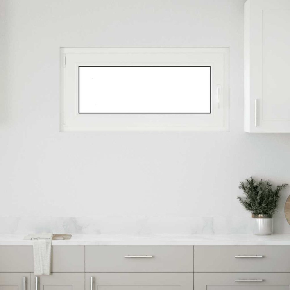 vidaXL Källarfönster "RISOR" 100x50 cm Tilt- och vridfönster DIN vänster antracit