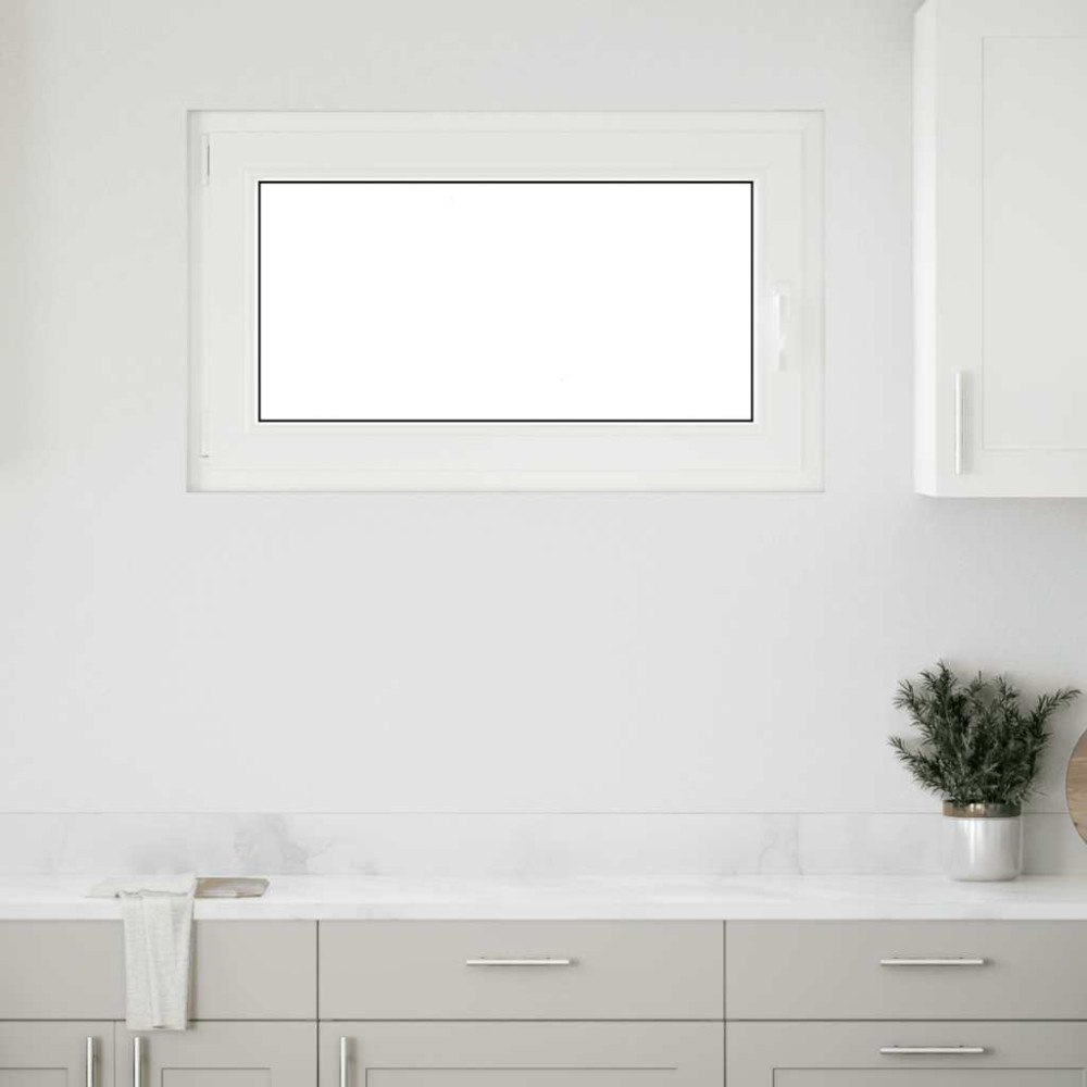 vidaXL Källarfönster "RISOR" 100x70 cm Tilt- och vridfönster DIN vänster antracit