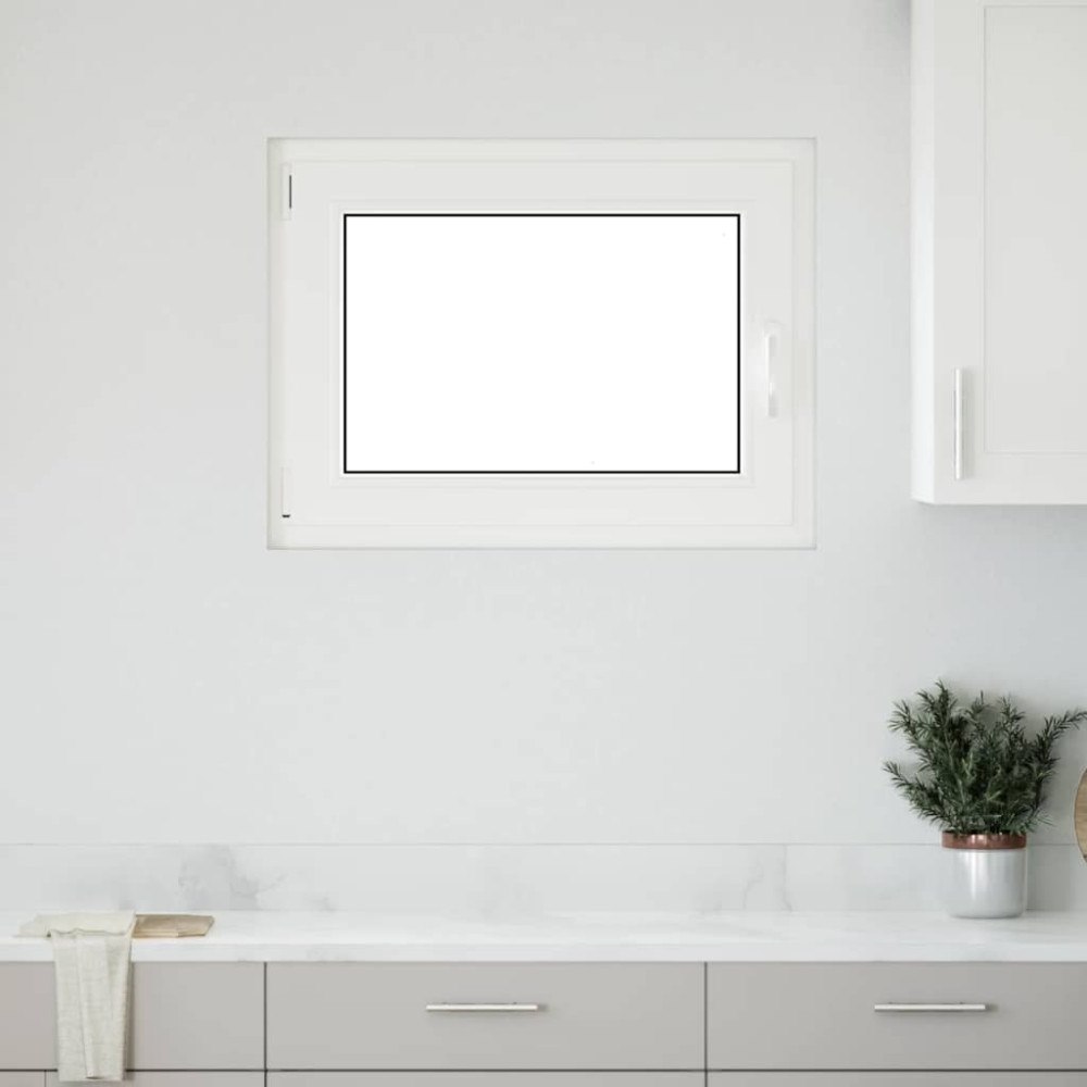 vidaXL Källarfönster "RISOR" 90x50 cm Tilt- och vridfönster DIN vänster antracit