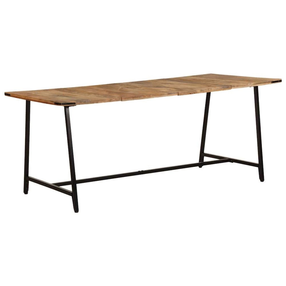 vidaXL Matbord 180x90x75 cm massivt mangoträ