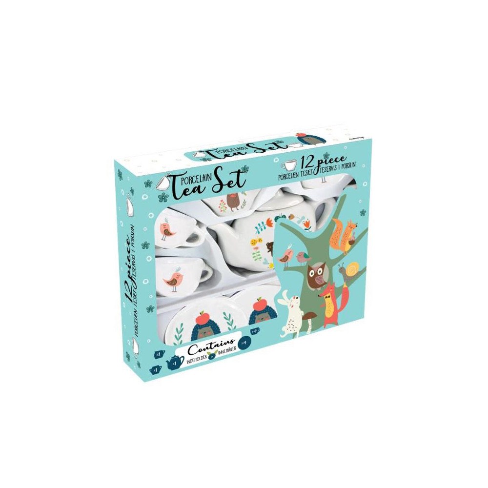 Barbo Toys BARBO Classic Porcelain Tea Set Blue 12pcs