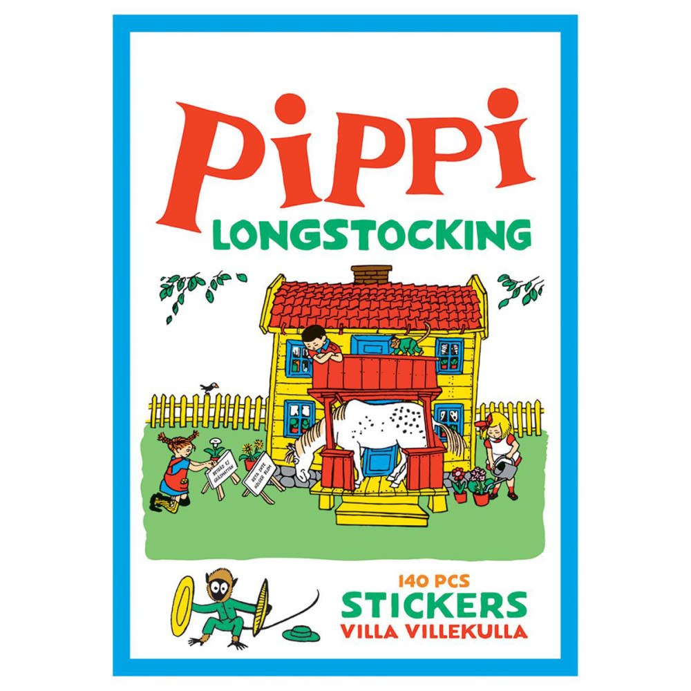 Pippi Långstrump Pippi Stickers Villa Villekulla w. 140 sticker