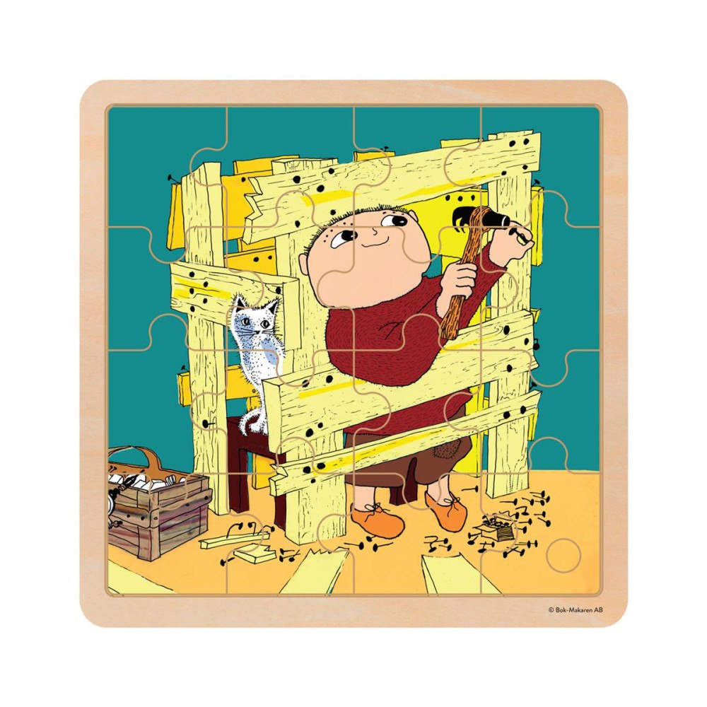 Alfons Åberg Alfons Åberg Wooden Puzzle Construction Fun