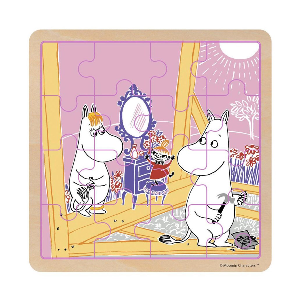 MOOMIN Moomin Wooden Puzzle Construction Fun