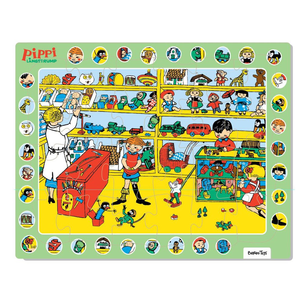 Pippi Långstrump Pippi Framed Puzzle Thingfinder