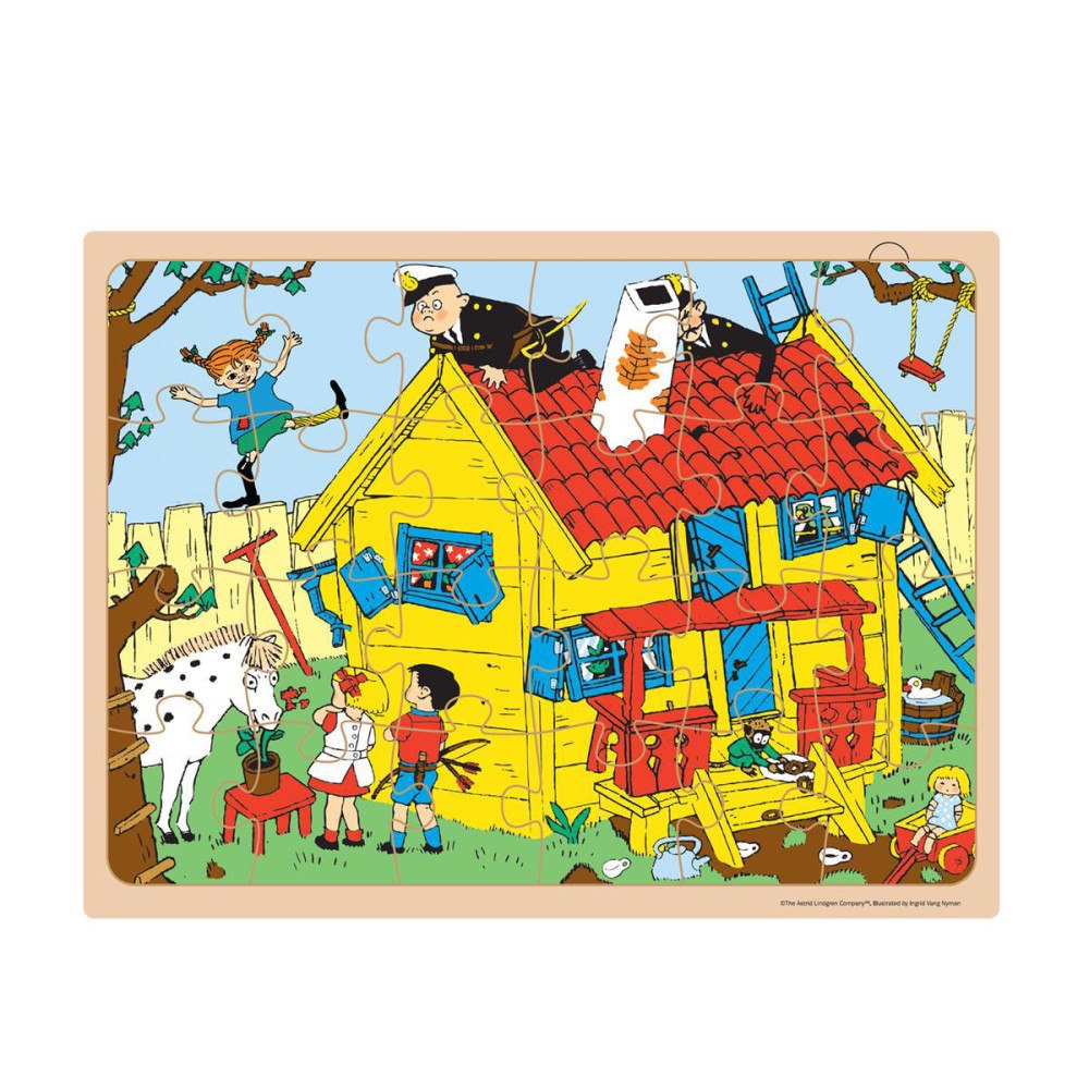 Pippi Långstrump Pippi Wooden Framed Puzzle