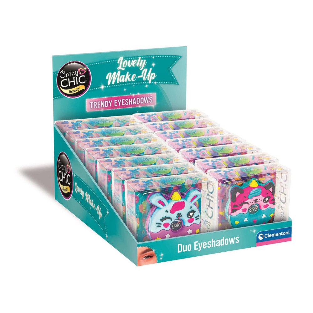 Clementoni Crazy Chic Trendy Eyeshadows 2 14pcs -Asst CDU