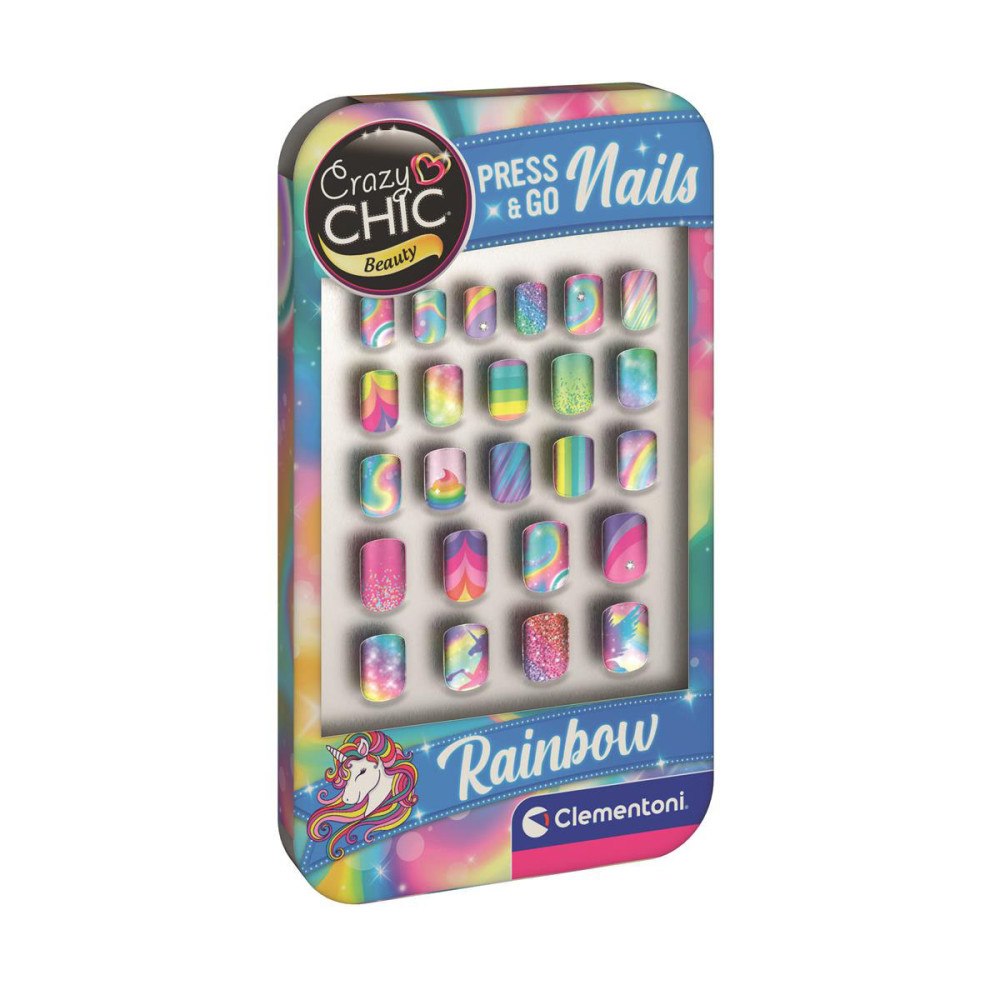 Clementoni Crazy Chic Nails Rainbow  22pcs -Asst CDU