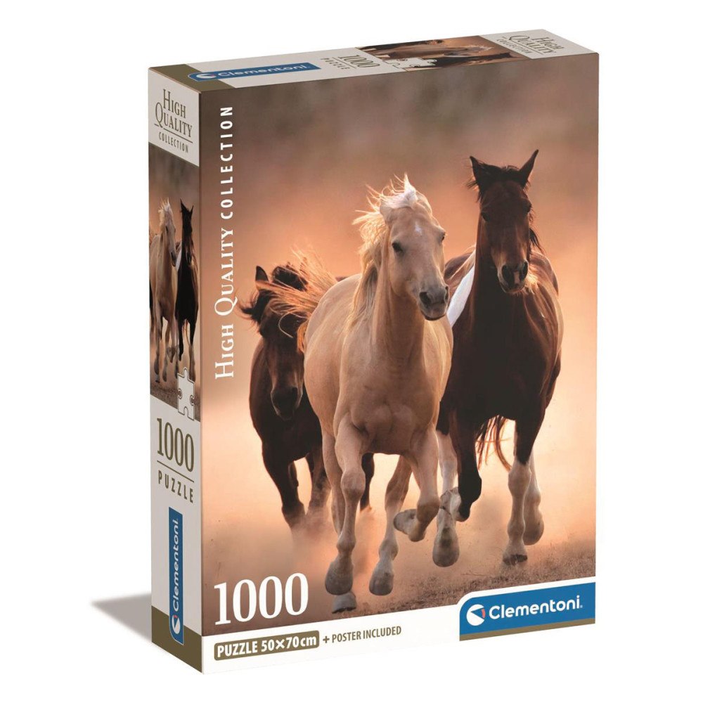 Clementoni 1000 pcs. CB High Quality Collection Running Horses