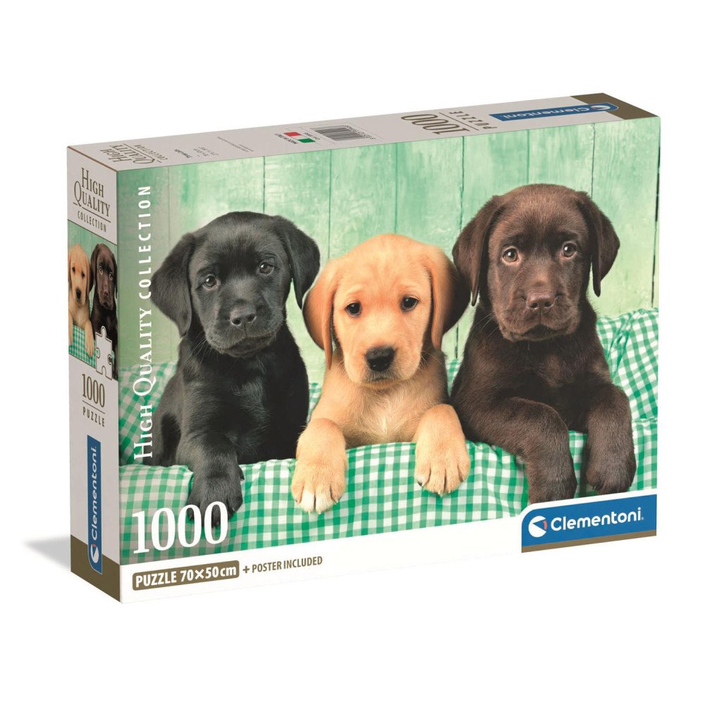 Clementoni 1000 pcs. CB High Quality Collection Three Labs