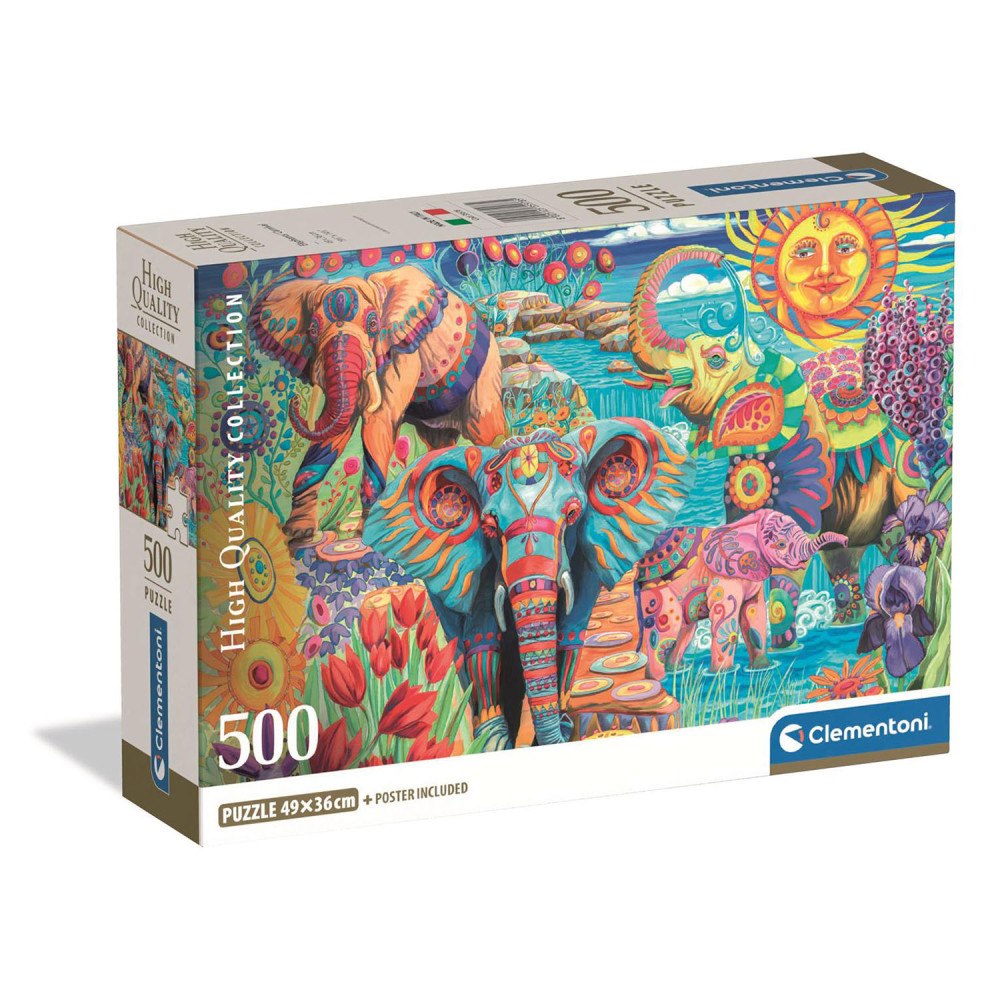 Clementoni 500 pcs. CB HQC Elephants Carnival
