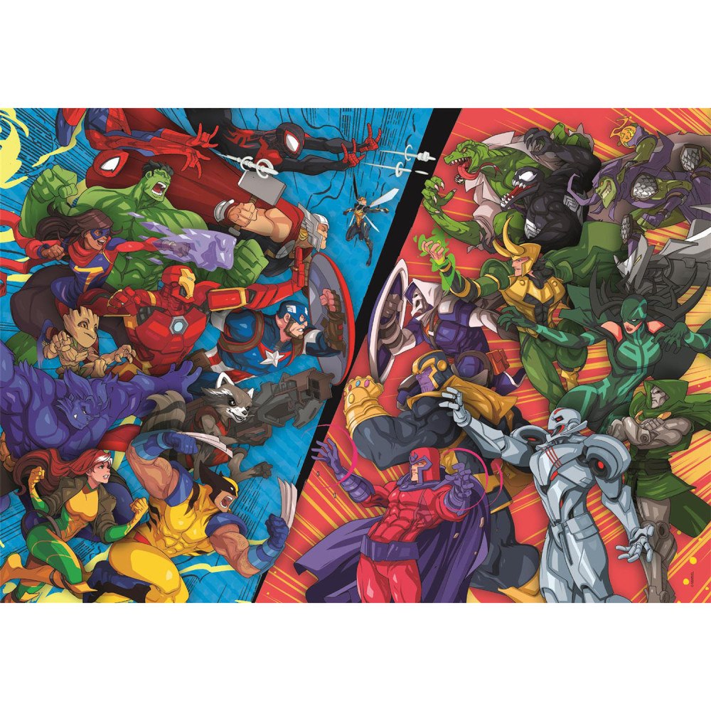 Clementoni 104 pcs Puzzles Marvel Heroes VS Villains