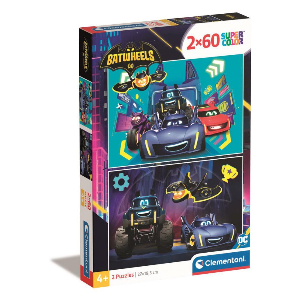 Clementoni 2x60 pcs Puzzles Kids Batwheels