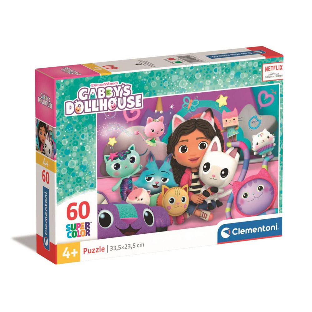 Gabbys Dollhouse 60 pcs Puzzles Kids Gabby's